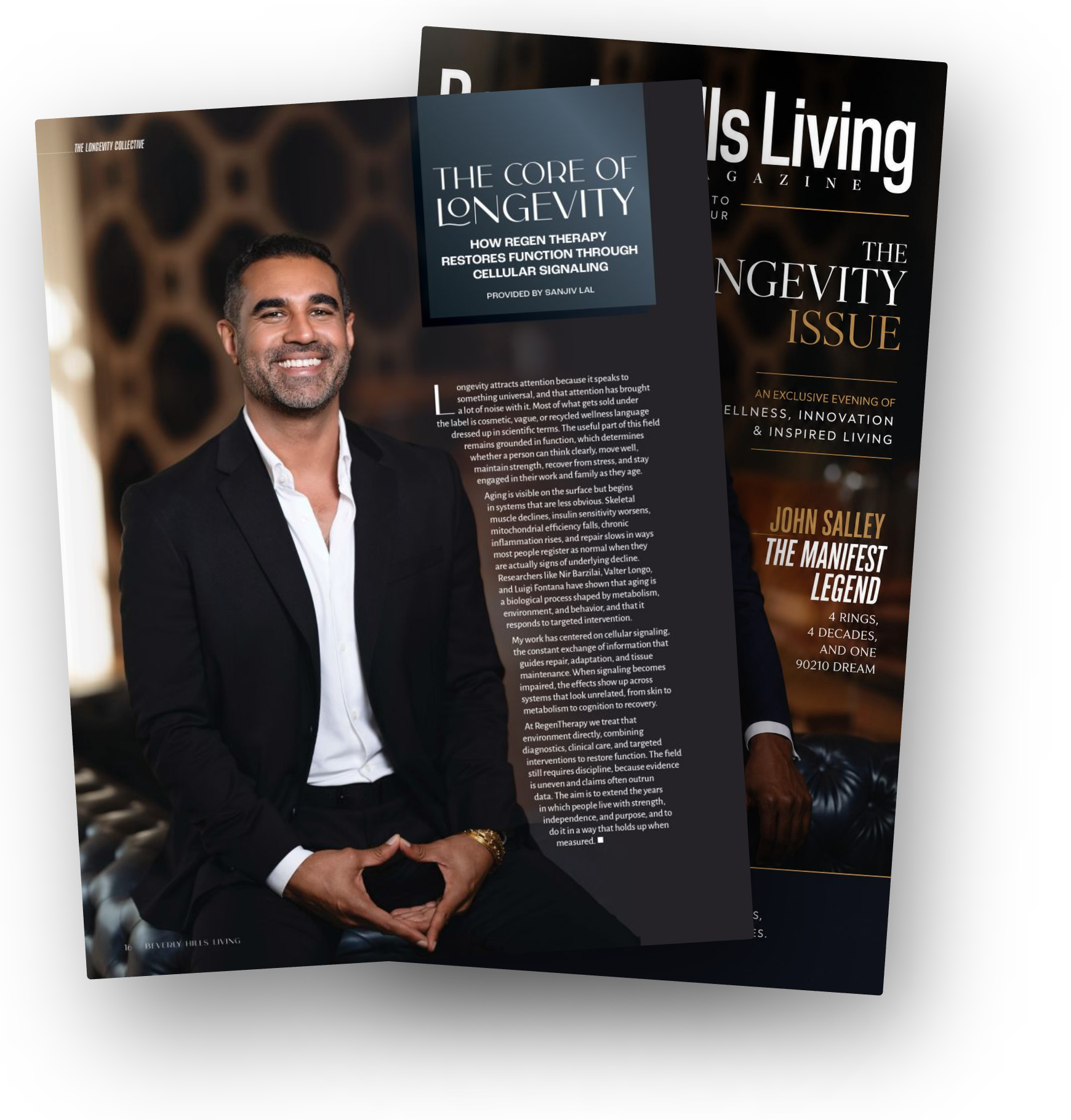 Dr. Arvind Chakravarthy featured in Beverly Hills Living — “The Core of Longevity”
